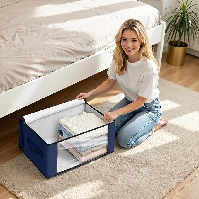 35L Closet Organizers, Foldable Under Bed Storage Containers | Storage Bags - Image 6