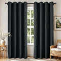 Joydeco Blackout Curtains 120 Inches Long 2 Panels Burg, Room Darkening Curtains by JOYDECO