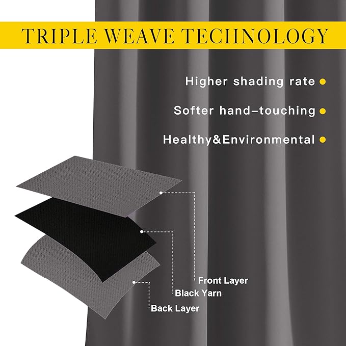 NICETOWN 95 inch Blackout Curtains - Image 4