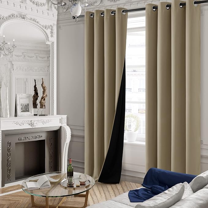 Deconovo High Density 100% Blackout Curtains, Thermal Insulated & Energy Saving - Image 4