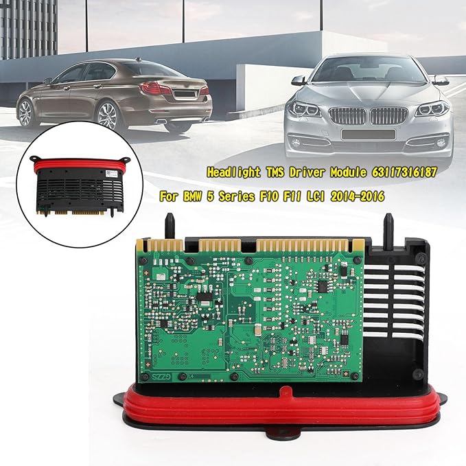 SOCAL-LED LIGHTING 63117316187 Xenon Headlight Driver Control Module Unit 7355073 Fits for BMW 528i 535d 535i 550i 2014-2016