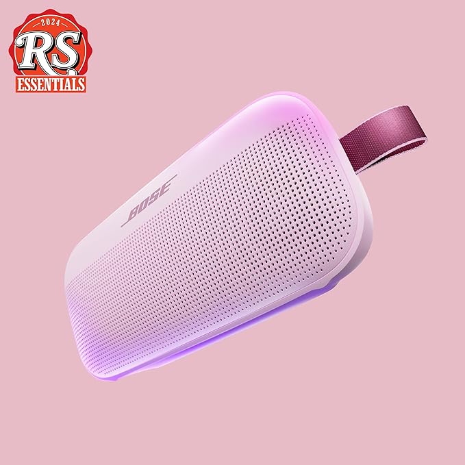 Bose SoundLink Flex Bluetooth Speaker (2nd Gen) - Portable Outdoor Speaker with Hi-Fi Audio, Waterproof and Dustproof, USB-C, Up to 12 Hours Battery Life, Petal Pink - Limited Edition Color
