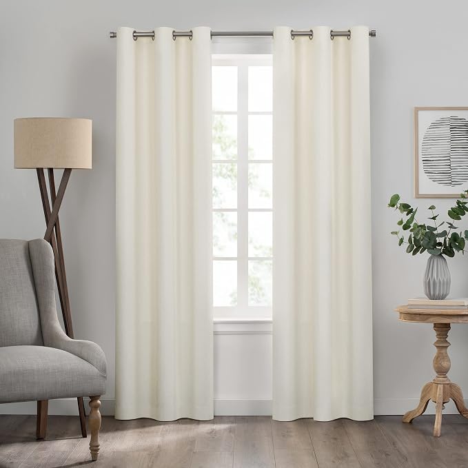 Eclipse Kendall Textured Blackout Grommet Curtain - Image 2