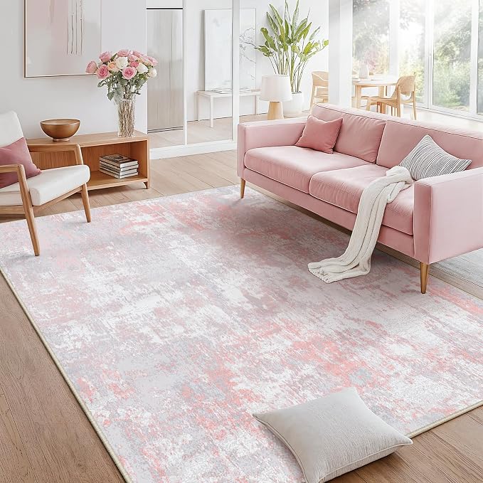 RELEANY Washable 6'x9' Abstract Area Rug - Image 4