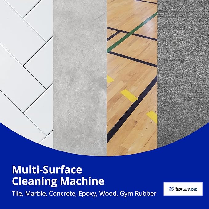 USA-CLEAN X20BT Traction Driven Auto Scrubber Machine Bundle - 20" Cleaning Path, Walk-Behind, Battery-Powered - Includes Pad Driver and Cleaning Pads