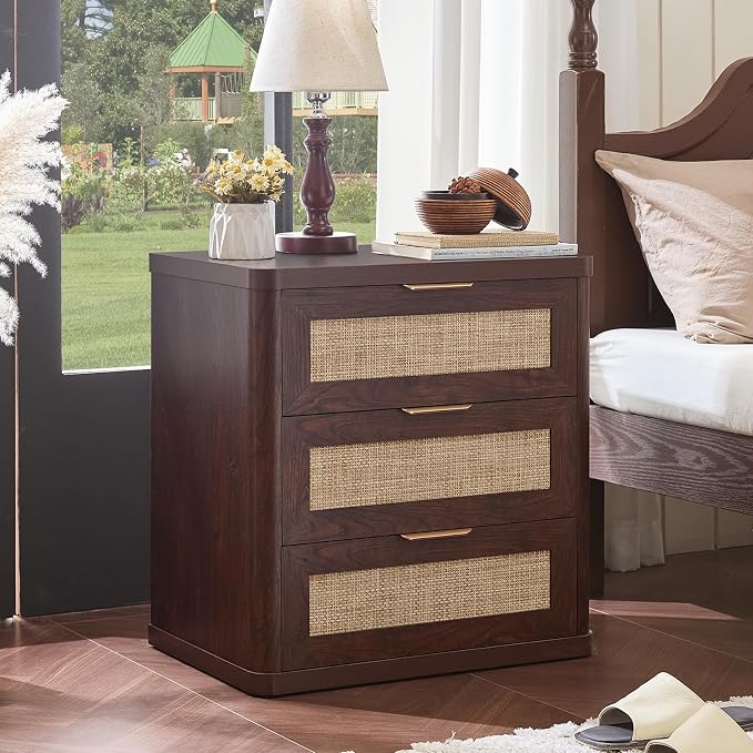 LEYAOYAO Rattan 23" Nightstands Set of 2 - Image 4