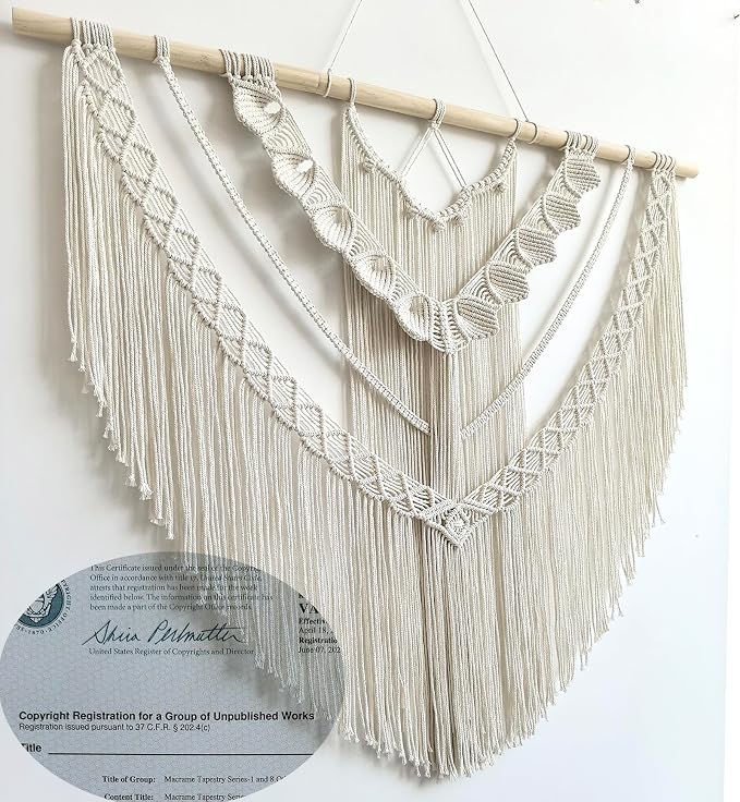 Achart Macrame Wall Hanging Large- Boho Wall Decor- large wall art- Wall Decor - Image 5