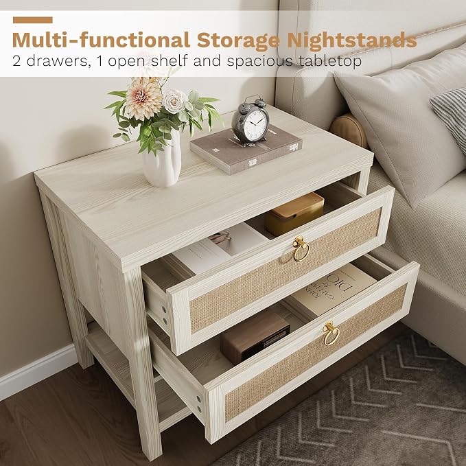 Eclatara Large Rattan Night Stand - Image 4
