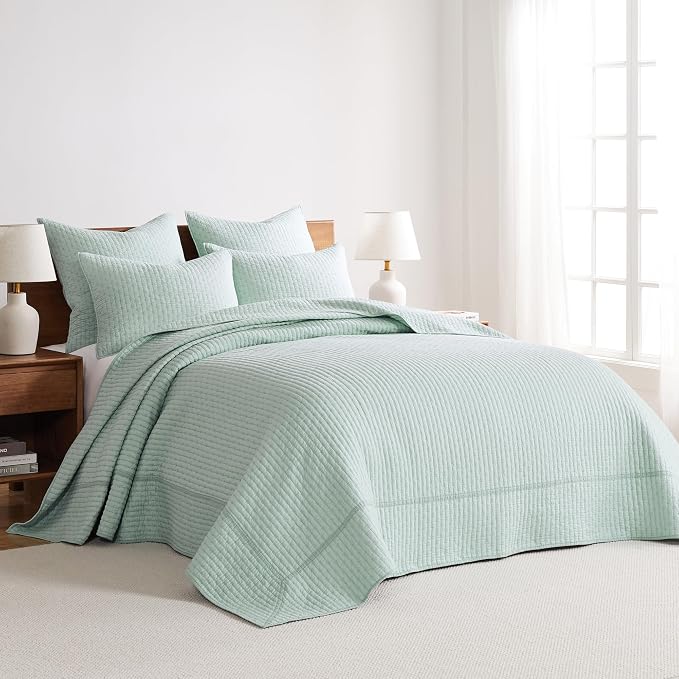 Levtex Home Cross Stitch Reversible Twin Bedspread Set - Image 2