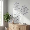 ZEXUIRU 3 Set Silver Starburst Wall Art by ZEXUIRU