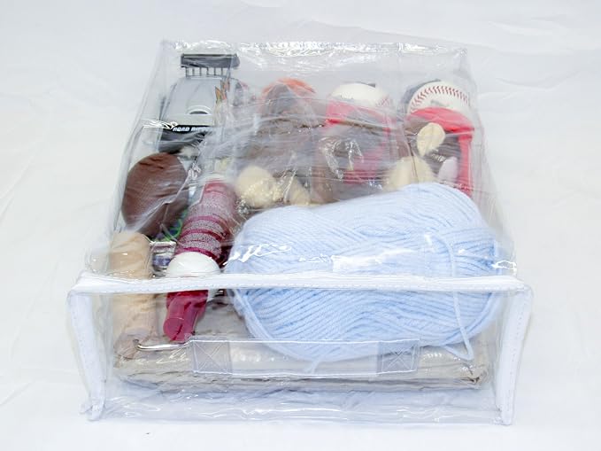 2-Pack Heavy Duty Vinyl Zippered Closet Square Storage Bags - Image 5
