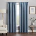 ECLIPSE Kendall Modern Blackout Thermal Rod Pocket Window Curtain by EclipseCurtains
