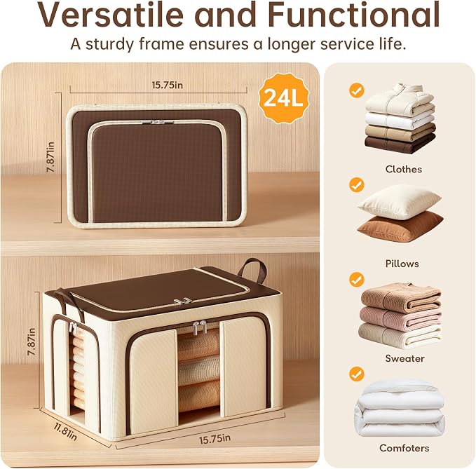 3 Openings Clothes Storage Bins - Image 3