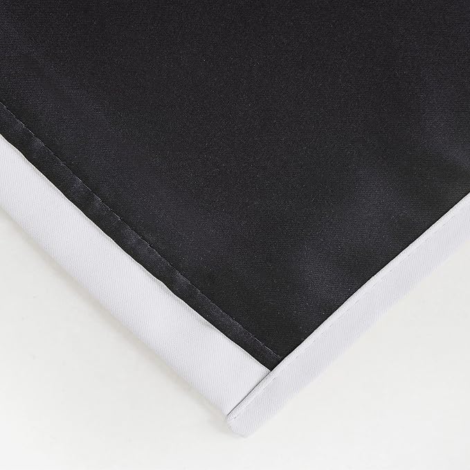 White Thermal Blackout Curtains/40 x 72 Inch/Set of 2 Panels Room Darkening - Image 8