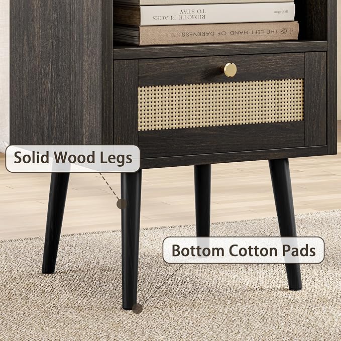 MECHYIN Night Stand Set 2, Nightstands Set of 2 - Image 8