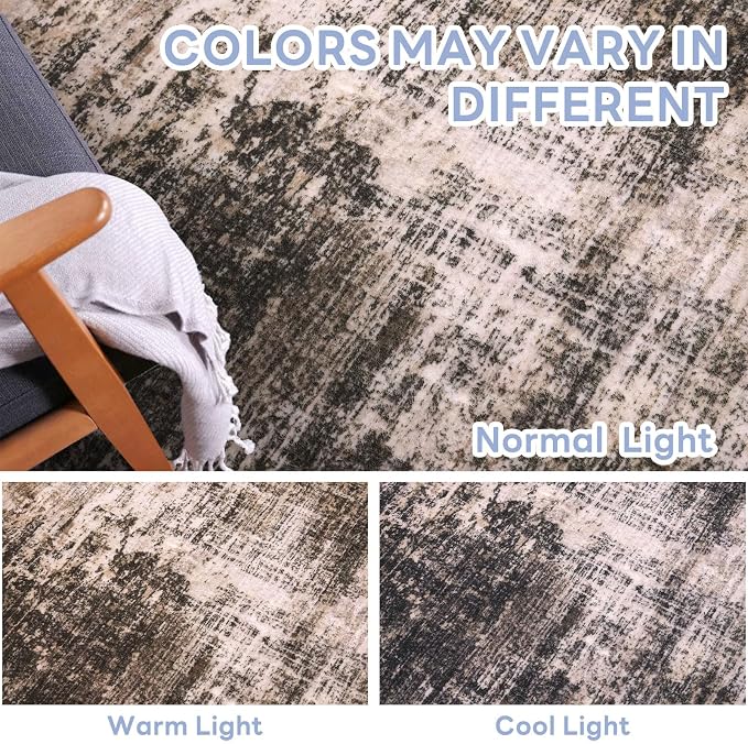 Small Abstract Area Rug 2x3 Ft Entryway Rugs Washable Door Mat Indoor Entrance - Image 5