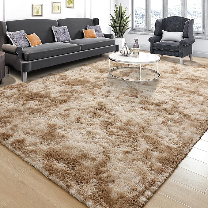 Area Rugs 9x12 for Living Room, Super Soft Fluffy Rugs for Bedroom, Modern - Image 2