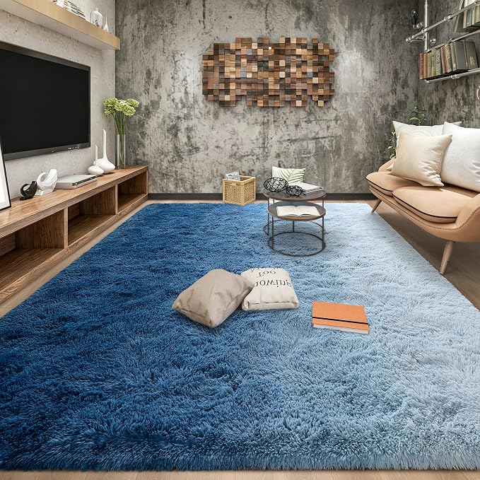 Fluffy Large Rugs for Living Room, Area Rug 6x9 Soft Carpet for Bedroom by Tepook