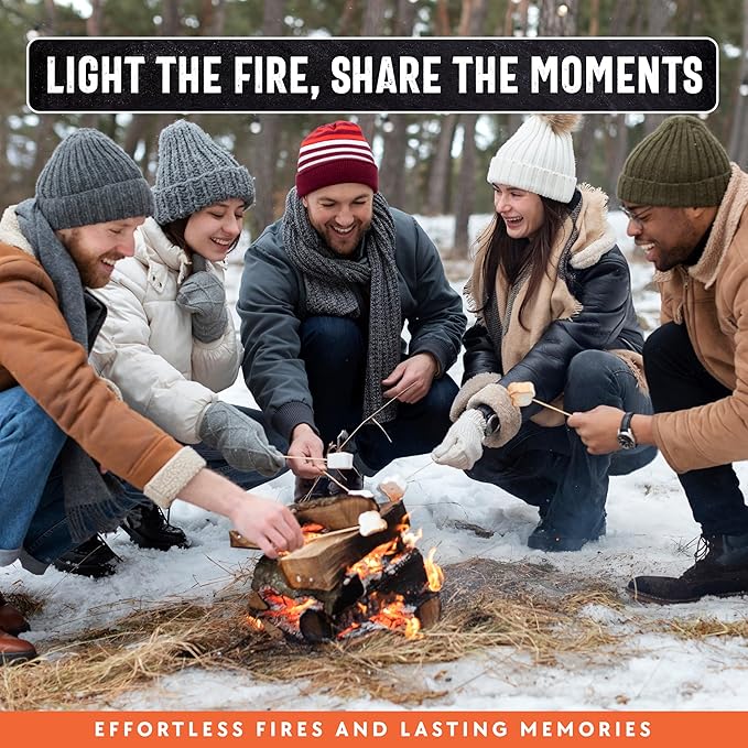 10lb Fatwood Fire Starter Sticks | 100% Natural Fire Starters for Campfires, Firepit, Fireplaces, BBQ, Wood Stoves | Easy Ignition w/Just 2 Sticks | Camping Essentials by Billy Buckskin (10lb Box)