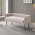 Bedroom Bench with Low Back, Inside Metal Frame, Extra Seat by ForshareKC