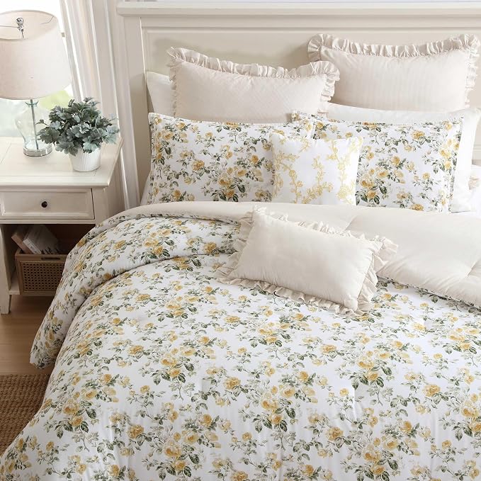 Laura Ashley - King Comforter Set, Premium Cotton Bedding - Image 4