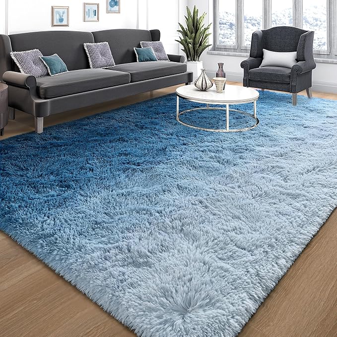 Fluffy Large Rugs for Living Room, Area Rug 6x9 Soft Carpet for Bedroom - Image 2