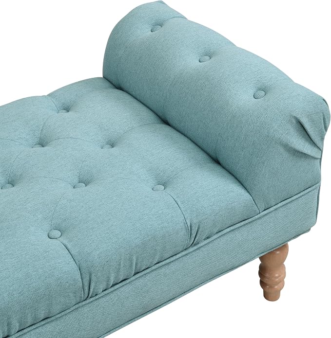 Christopher Knight Home Teaki Mid-Century Modern Upholstered Ottoman Bench - Image 11