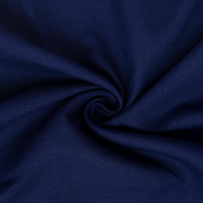 NTBAY Toddler Bedding Set - 4 Piece Soft and Breathable Crib Bedding Set for Boys and Girls, Includes Quilted Comforter, Fitted Sheet, Flat Top Sheet and Envelope Pillowcase, Navy Blue