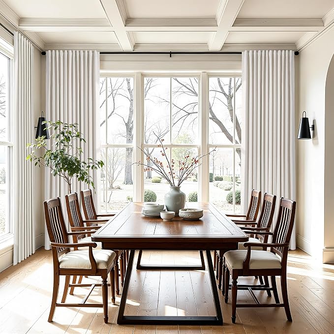 Joywell 100% Blackout Linen Curtains - Image 7