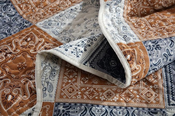 3-Piece Queen Quilt Sets with Shams Oversized Bedding Bedspread Reversible - Image 4