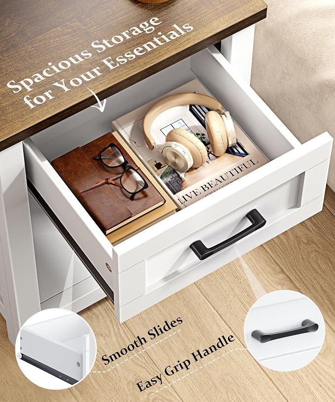 Decofy Farmhouse Nightstand - Image 7