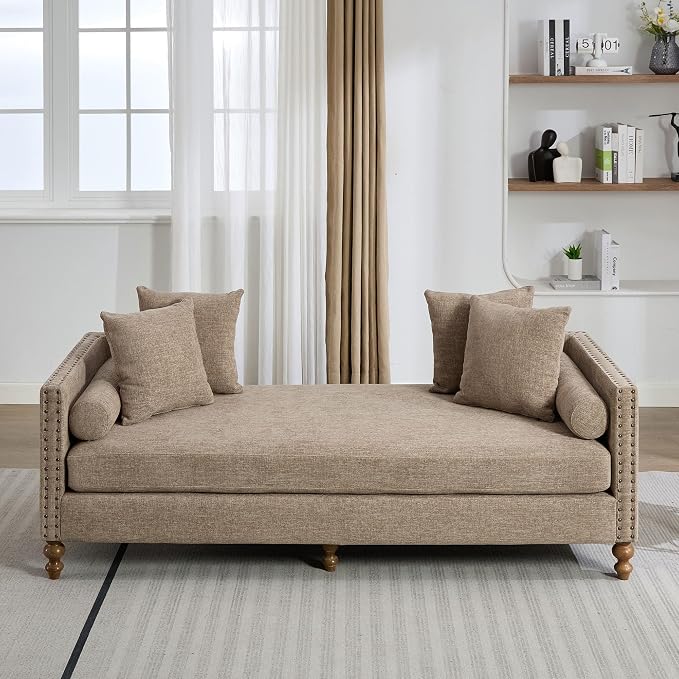 Aoiy & Wifon 75.2" W Mid Century Oversized Chaise Lounge Chair Indoor - Image 6