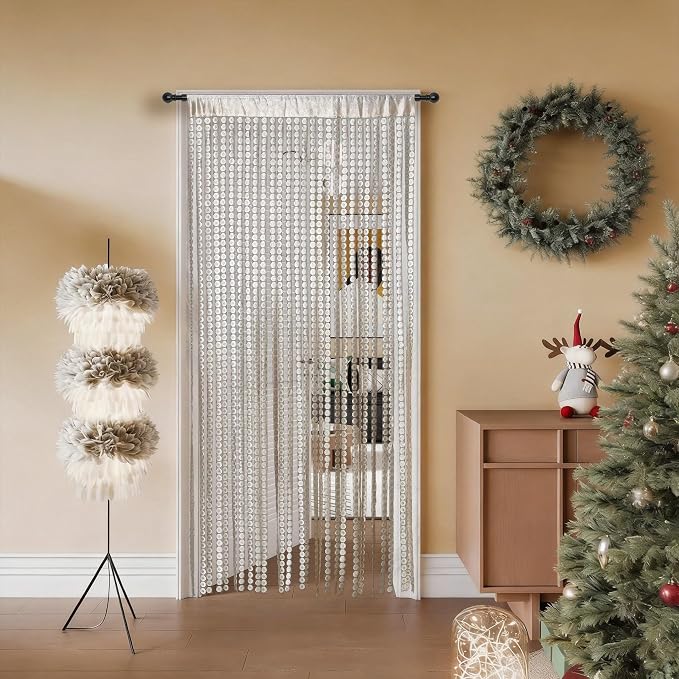Vintage Copper Coin Pattern Door Curtain - Image 7