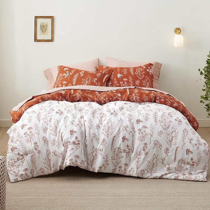 Bedsure Terracotta King Comforter Set - Image 3
