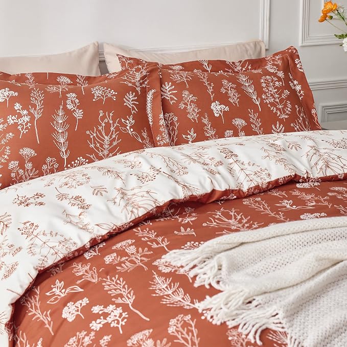 Bedsure Terracotta King Comforter Set - Image 5
