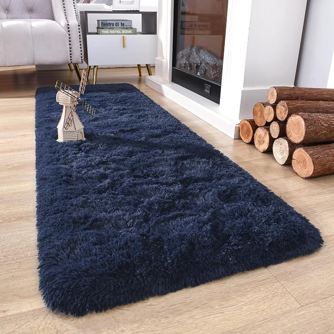 Chicrug Soft Runner Rug for Bedroom Living Room Plush Fluffy Rug 2x6 | Shag - Image 2