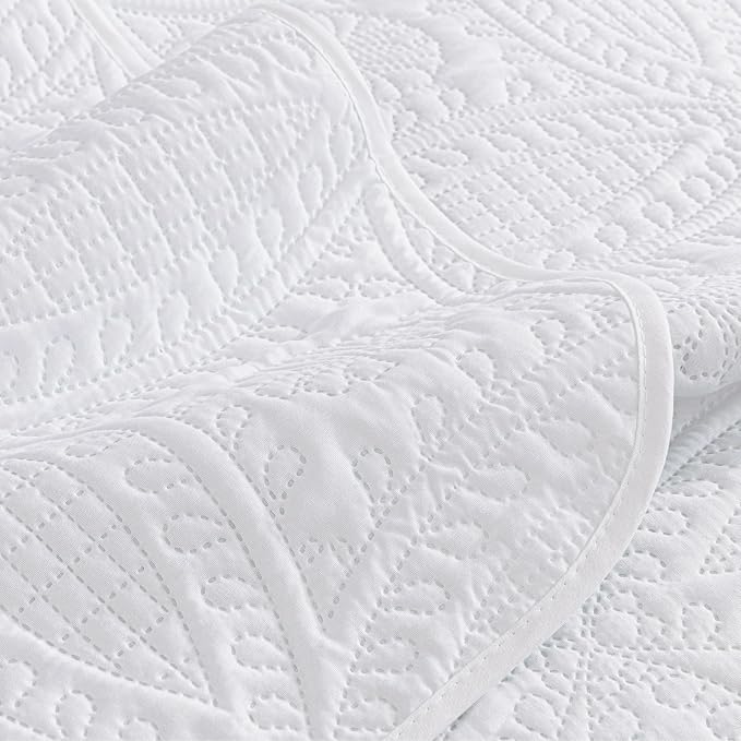 Chezmoi Collection 3 Piece 118 by 106" Austin Oversized Bedspread Coverlet Set - Image 7