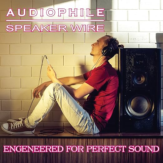 NATIONAL Wire&Cable - 16/2 Audiophile Speaker Wire (25 Feet) 16AWG Gauge - Made in USA - in Wall Audio Speaker Wire Cable/CL Rated/ETL Listed / 2 Conductors - OFC Oxygen-Free Copper, White 25ft