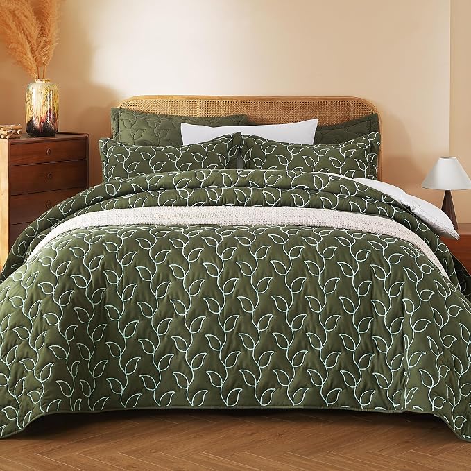 EVENHUG Quilt Queen Size Bedding Set - Image 2