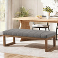 Zihanhome 52.7" Bedroom Bench for End of Bed, Modern Upholstered Teddy Fabric by Zihanhome