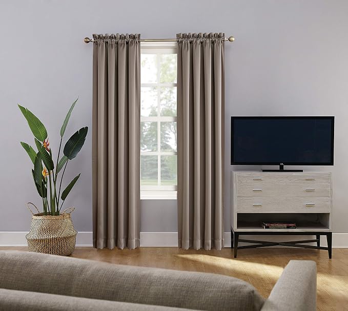 Sun Zero Oslo Theater Grade Extreme Total Blackout Rod Pocket Curtain Panel - Image 8