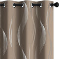 Deconovo Curtains for Living Room, Pattern Blackout Curtains 72 Inches Long | by Unknown