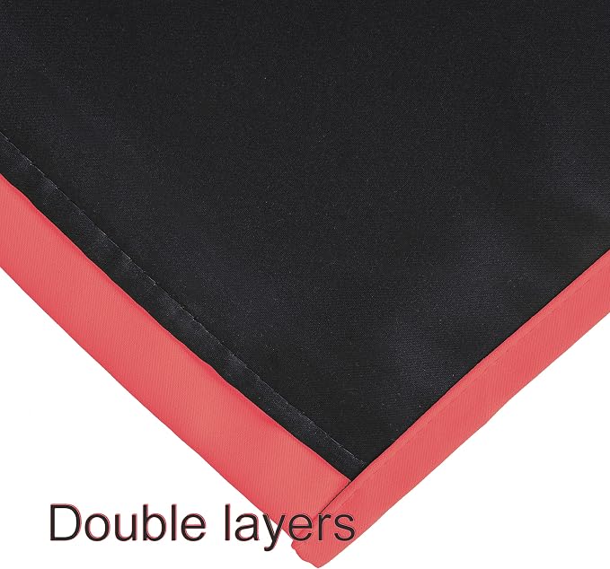 100% Blackout Curtains 52 x 63 Inch/Coral Curtains 2 Panels - Image 7