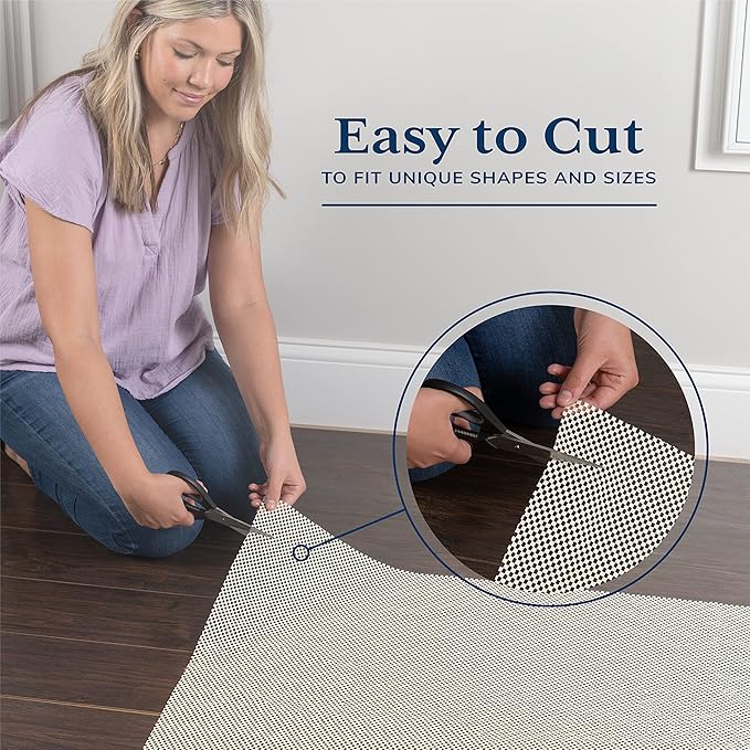 Veken Runner Rug Pad Gripper for Hardwood Floors, Non Slip 2.5x13 Ft Rug Pads for Area Rugs, Thick Rug Grippers for Tile Floors, Under Carpet Anti Skid Mat, Keep Your Rugs Safe and in Place