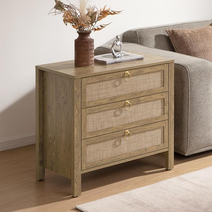 SICOTAS Rattan Nightstand Set of 2 - Image 7