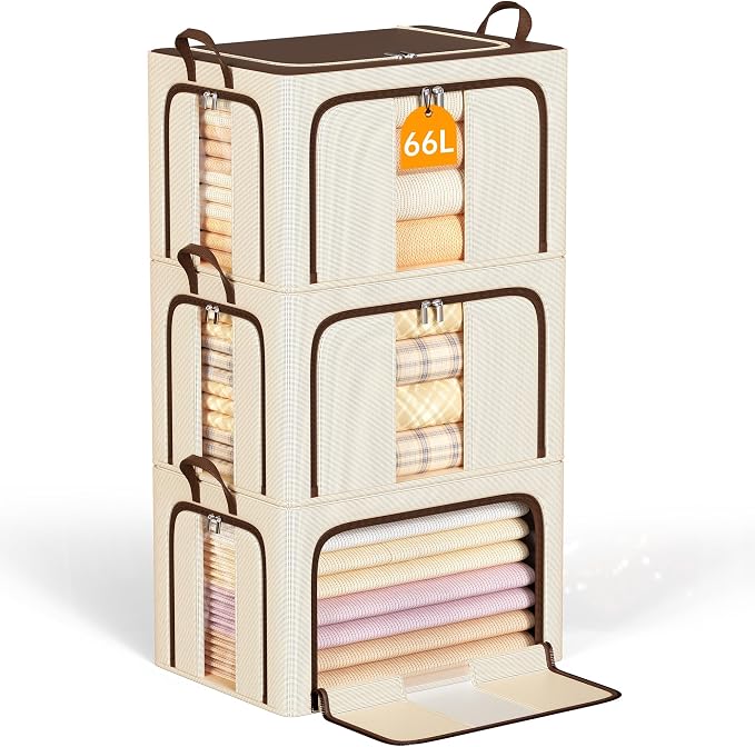 3 Openings Clothes Storage Bins by LeArex
