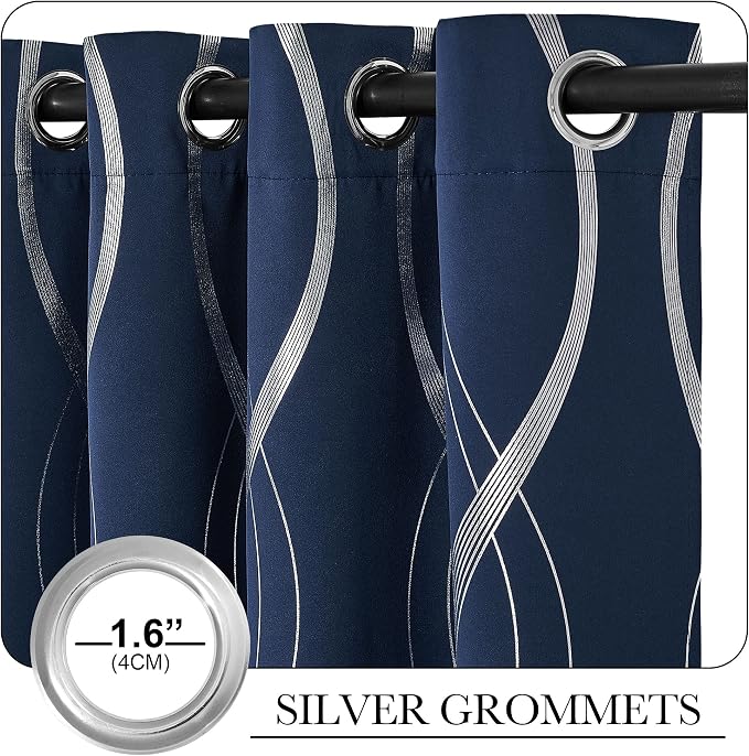 NICETOWN Blackout Curtains 63 inches Long - Image 3