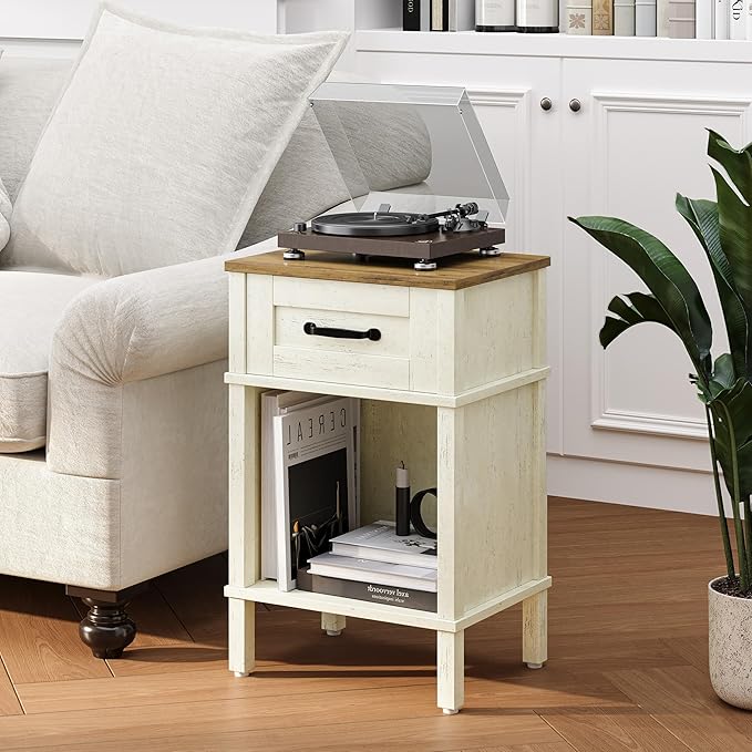 White Farmhouse Nightstands, Nightstand - Image 4