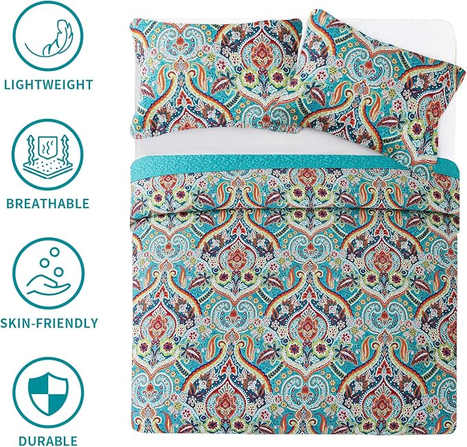BEDIFANY Cotton Queen Quilt Set - Image 6