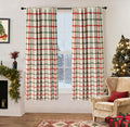 DriftAway 100% Blackout Plaid Curtains 63 Inches Long 2 Panels Red Green | 100% by DriftAway